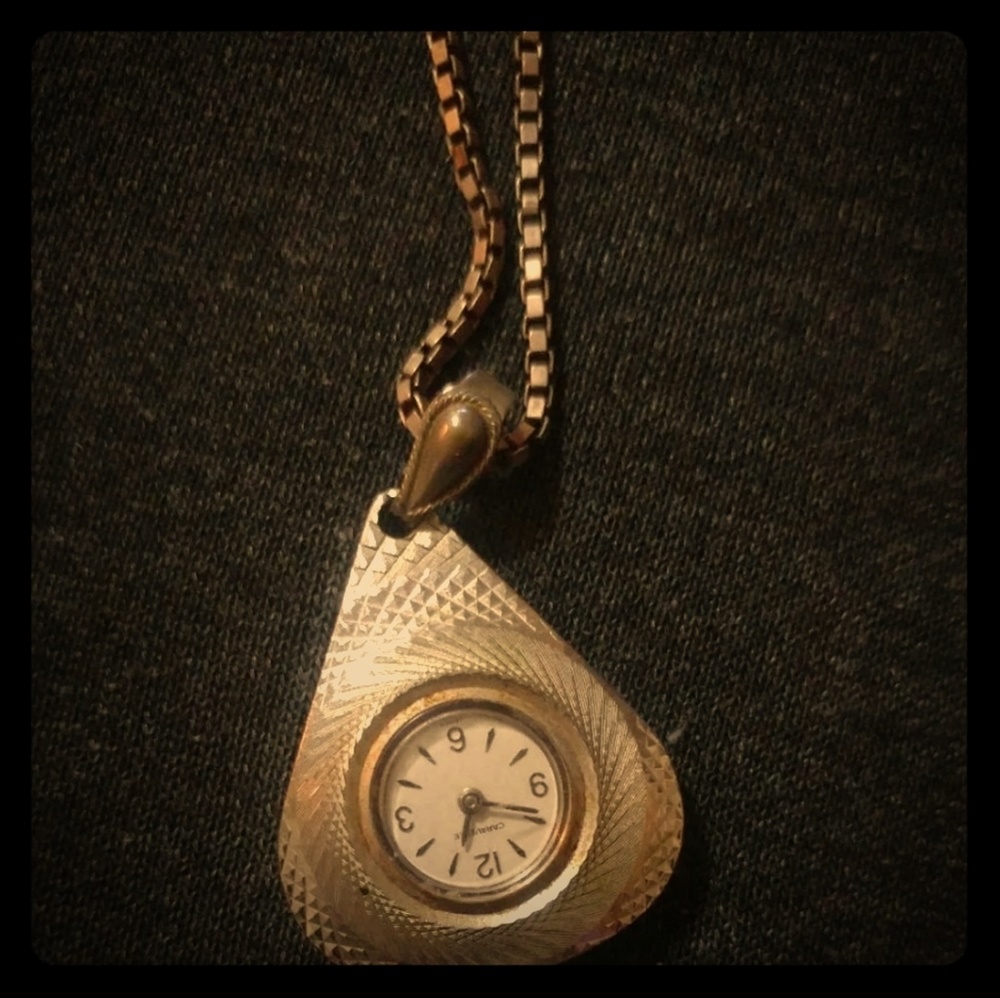 Vintage Caravelle watch necklace